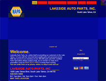 Tablet Screenshot of laketahoeautoparts.com